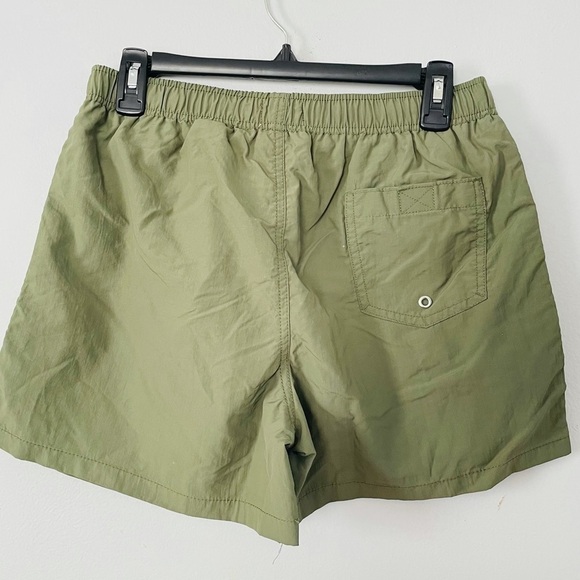 Zara High Waisted Olive Green Shorts Size Small Gym Workout Running - Picture 2 of 3